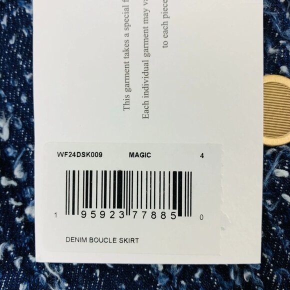 Frame Denim Boucle Mini Skirt Womens Size 4 NWT (MSRP $298) Academia Preppy - Picture 7 of 12